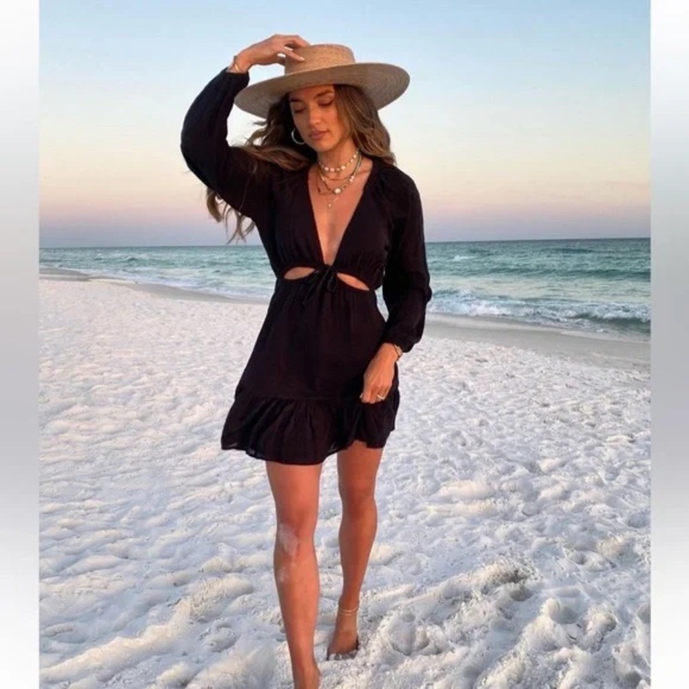 NWOT Anthropologie L Space Feelin Mine Cut Out Mini Dress - Picture 3 of 10